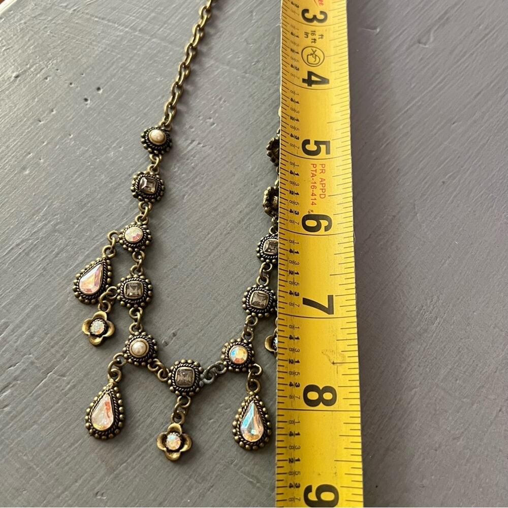 Antique Gold Statement Necklace - Picture 4 of 8